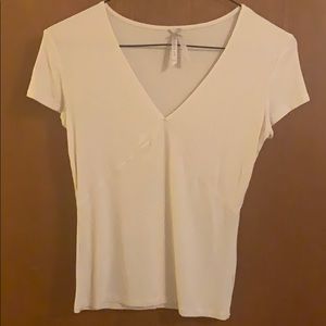 Jo & Co off-white ribbed t